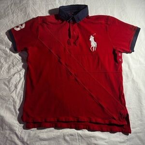 Vintage Polo Ralph Lauren Embroidered Big Pony Rugby Shirt Size XL #3 Y2K